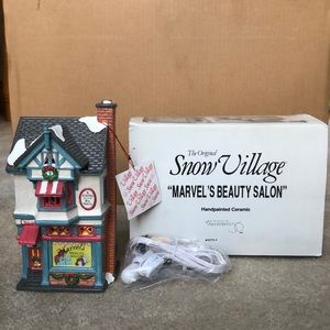 NWT  Department 56 Marvel’s Beauty Salon #5470-4.